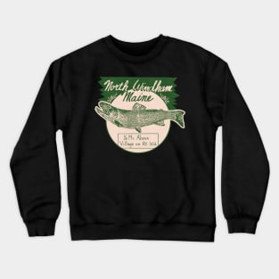 Vintage Maine Fishing Camp Crewneck Sweatshirt